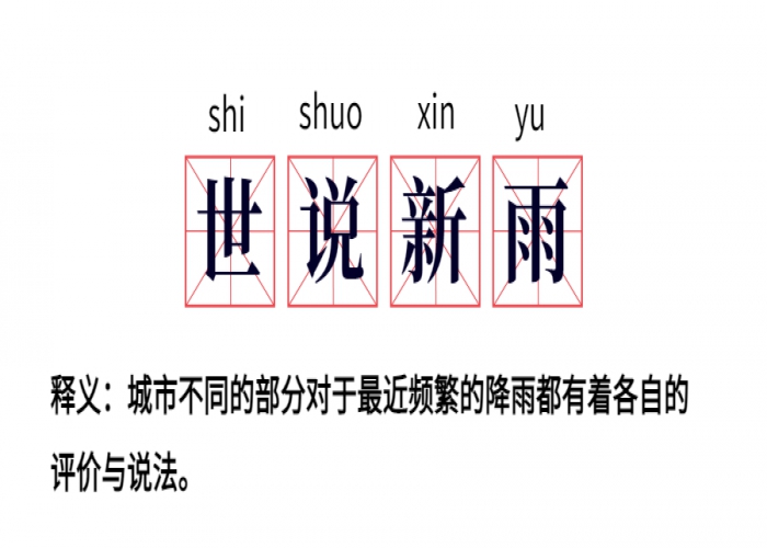 世說新“雨”｜ 春雨綿綿，聽聽你的城市在說啥？